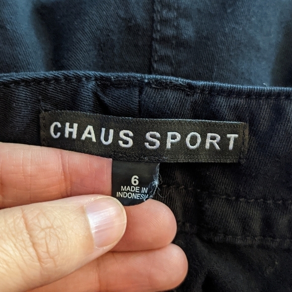 Chaus Sport Tapered Leg Patch Pocket Cotton Chino Sz 6 - Picture 7 of 8